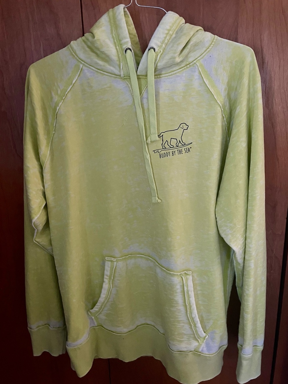 Buddy By The Sea Light Lime/ Distressed Hoodie